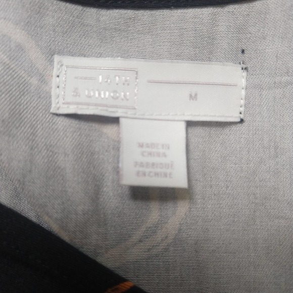 14th & Union Front Tie Floral Sleeveless Dress M - Picture 8 of 12